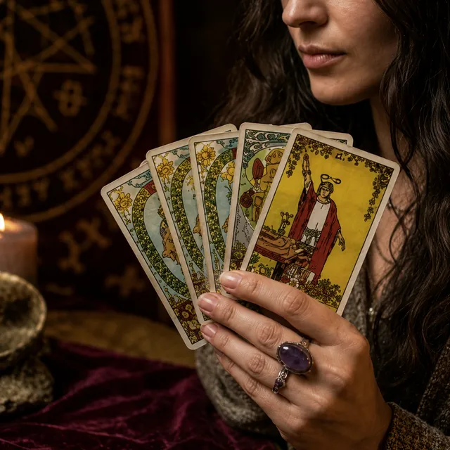 Purple Garden ad creative: Find clarity with a real psychic reading.