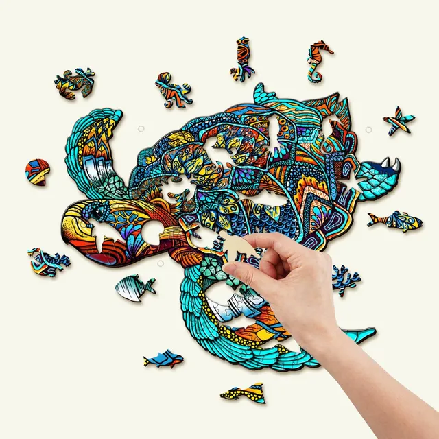 Woodbests ad creative: Premium Wooden Puzzles 🧩✨