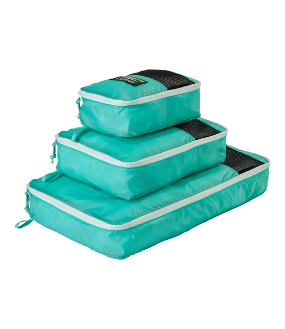 L.L.Bean ad creative: L.L.Bean Packing Cube Set Fair Aqua, Nylon