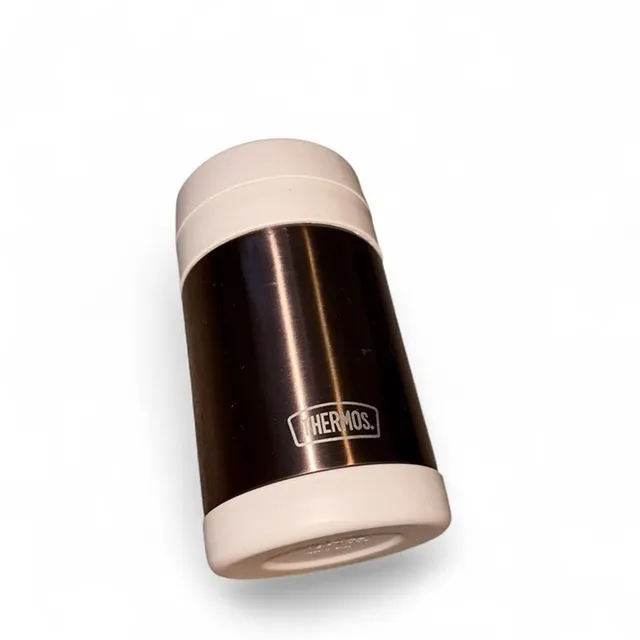 Mercari ad creative: Thermos 16oz Rose Gold With No Spoon - Beauty