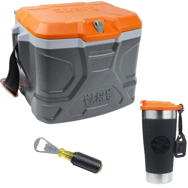 Home Depot ad creative: Klein Tools Insulated Jobsite Cooler Kit, 3-Piece