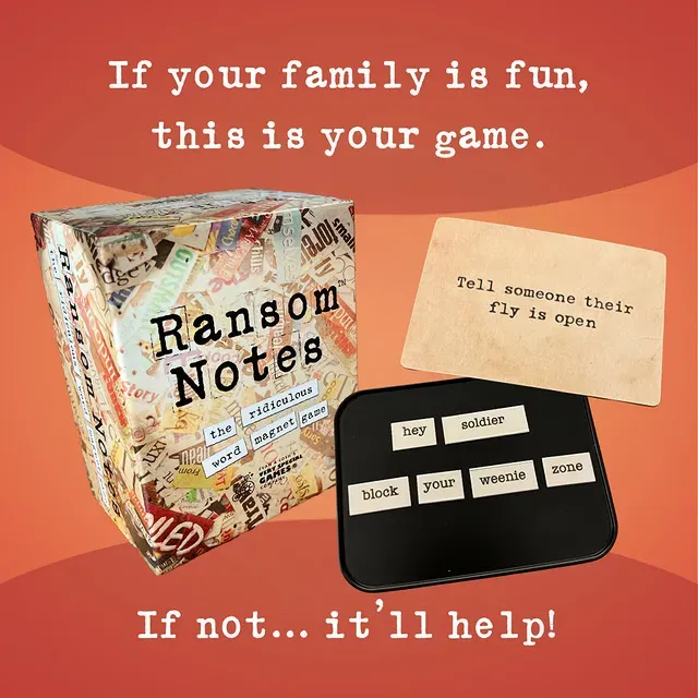 Very Special Games ad creative: Word Magnets Gone Wild