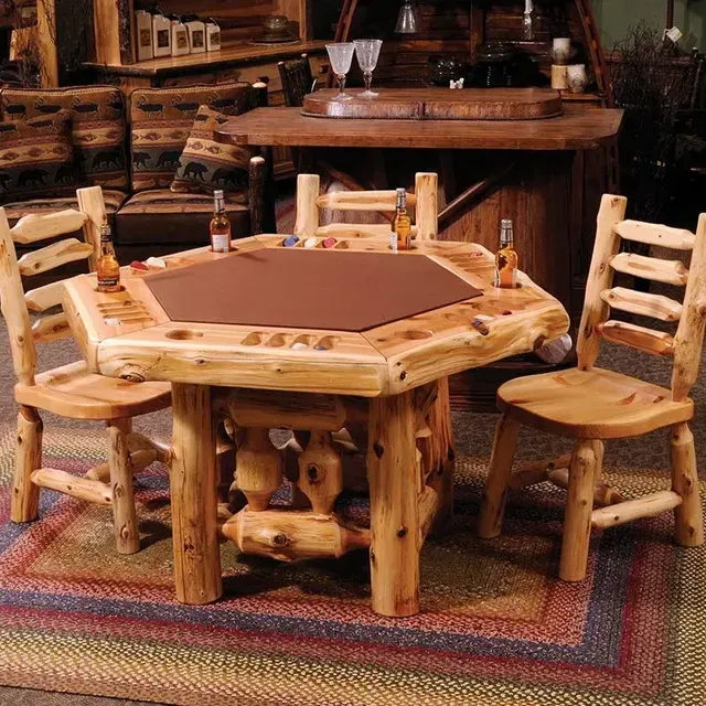 Black Forest Décor ad creative: Cedar Lodge Poker Table
