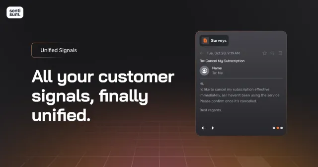 Asksenti Ltd ad creative: Unified Customer Feedback Platform | SentiSum