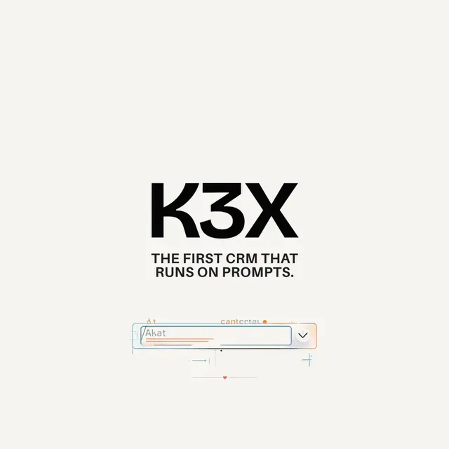 K3X Inc. ad creative: K3X - AI-Native Sales CRM