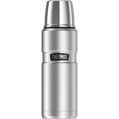 Target ad creative: Thermos 16 oz. Stainless King Vacuum Insulated Compact Bottle - Matte Silver