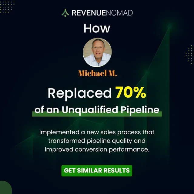 Revenue Nomad ad creative: Pipeline Flat? Get Help