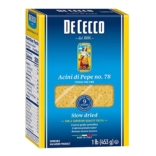 Top5Best.com ad creative: Top 5 Best acini de pepe pasta