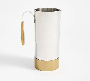 Pottery Barn ad creative: Fillmore Cocktail Pitcher - Brass/Silver