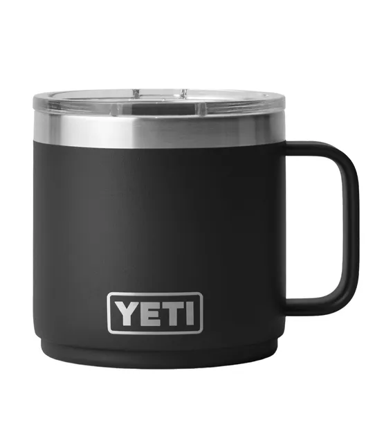 L.L.Bean ad creative: Yeti Rambler Ceramic Lined Stackable Mug, 14 oz. Black 14 oz., Ceramic/Stainless Steel