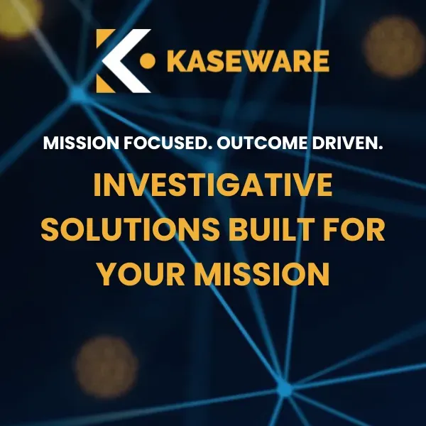 Kaseware, Inc. ad creative: Investigative Case Management Software