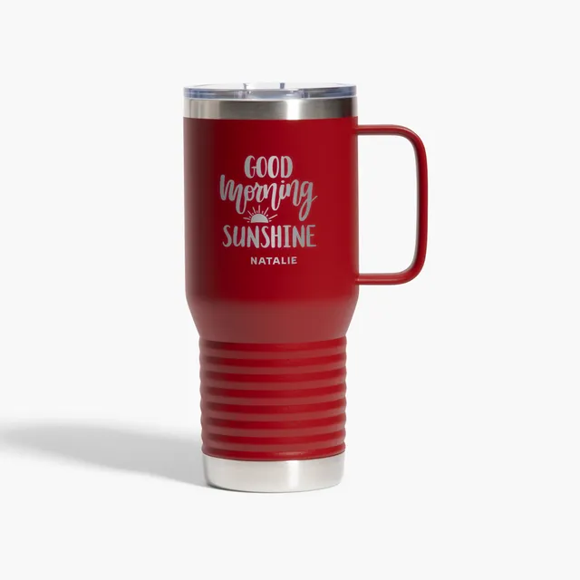 VistaPrint US ad creative: 20 oz. Travel Mugs