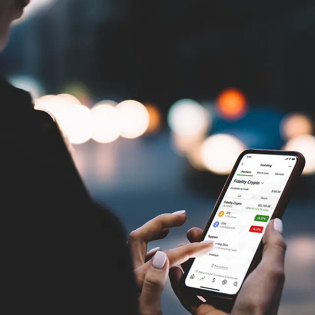 Fidelity Investments ad creative: Crypto Trading Platform