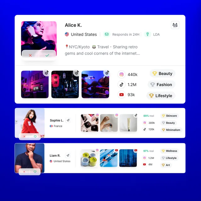 Upfluence Inc ad creative: Jaice AI: For tomorrow's influencer marketing era