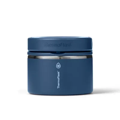 Target ad creative: ThermoFlask 12 oz Double Wall Insulated Food Jar, Navy