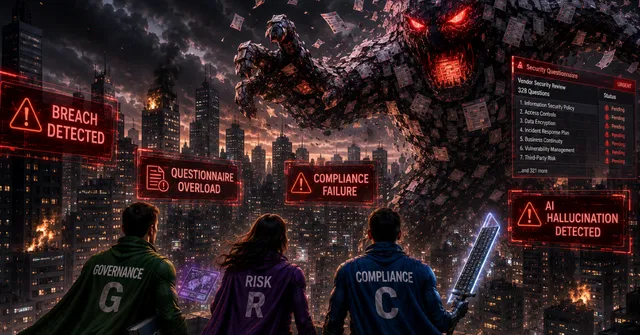 TrustCloud ad creative: The GRC Hero your Organization Needs