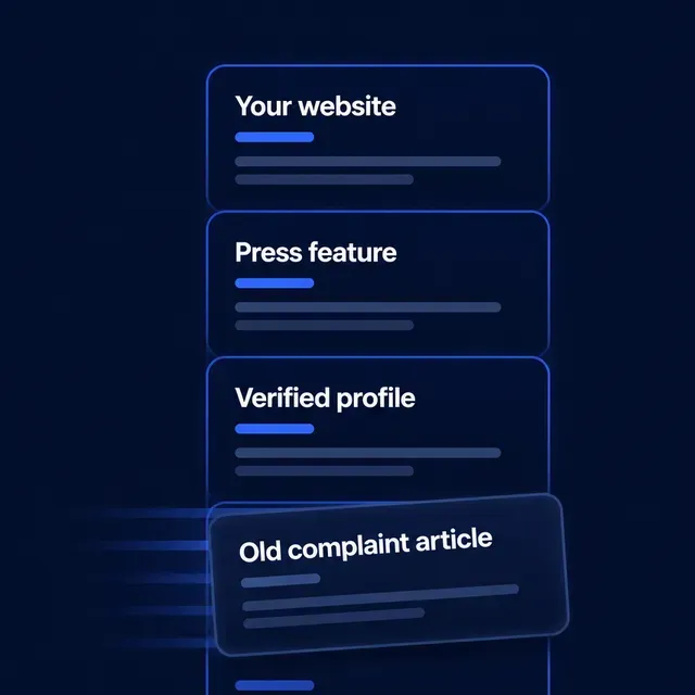 Reputation Pros ad creative: Online Reputation Help