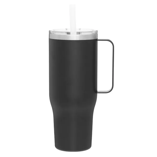 VistaPrint US ad creative: Denali Insulated Travel Mug with Straw – 40 oz.