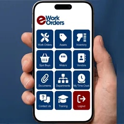 eWorkOrders ad creative: Easy to Use CMMS - eWorkOrders
