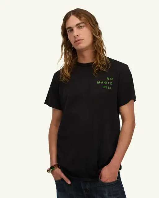 Enough ad creative: No Magic Pill Tee - Real Black / XL