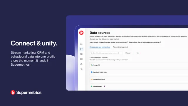 Supermetrics Inc ad creative: All your ad data, one place