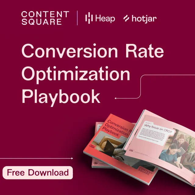 Contentsquare ad creative: Free A/B CRO Playbook