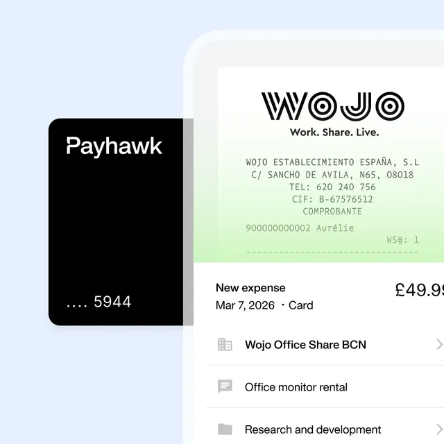 Payhawk Inc. ad creative: Automate your company expenses